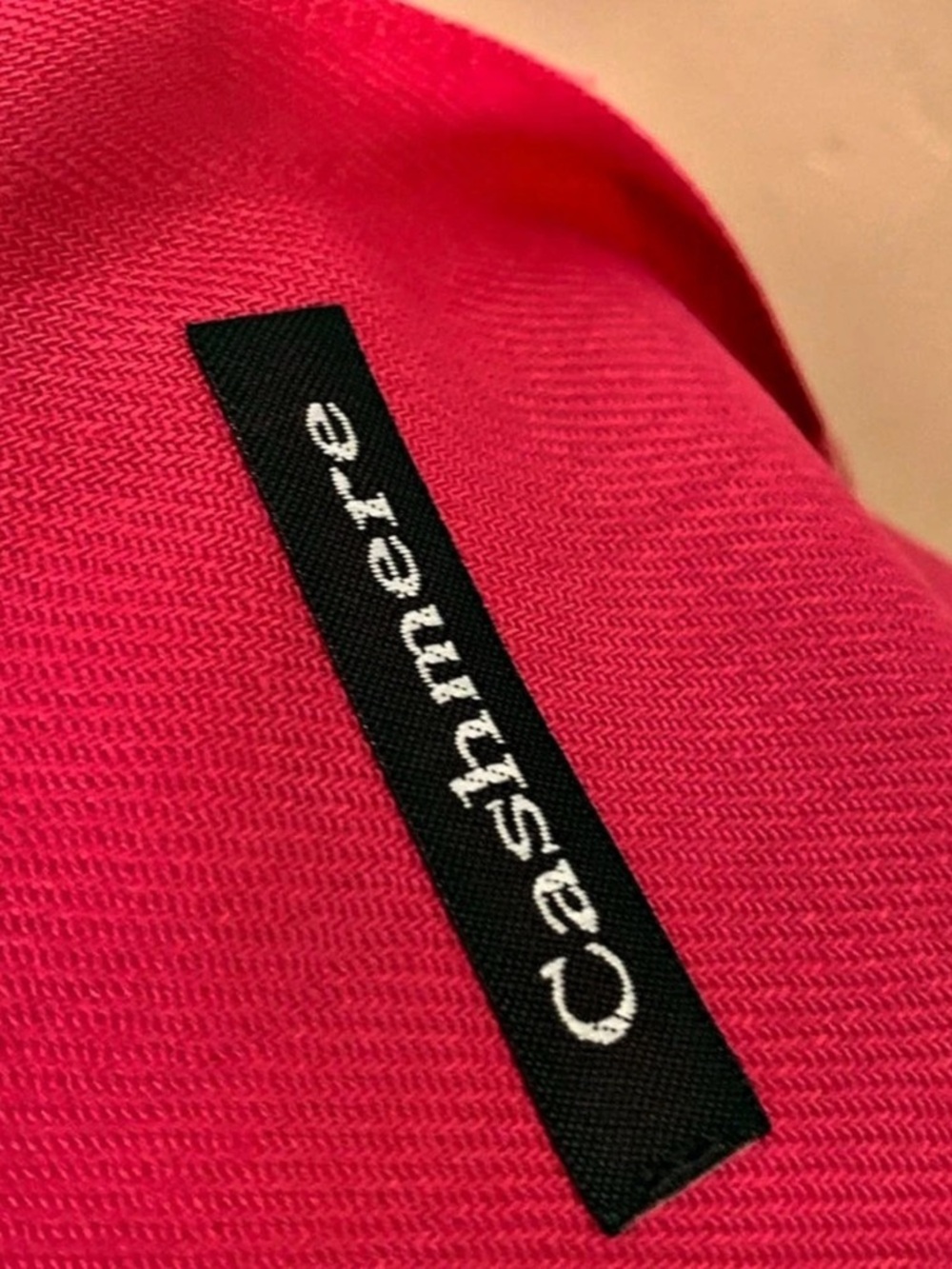 Red Cashmere Wrap - Picture 4 of 4